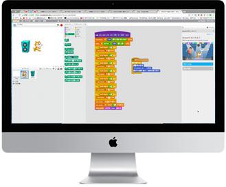 スクラッチのプログラミング画面